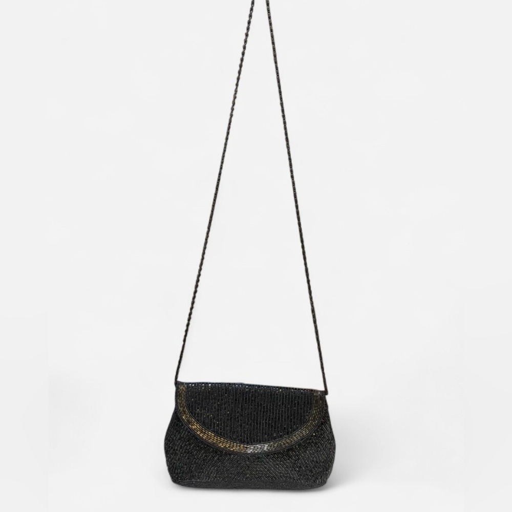 Vintage La Regale Beaded Purse With Chain Strap